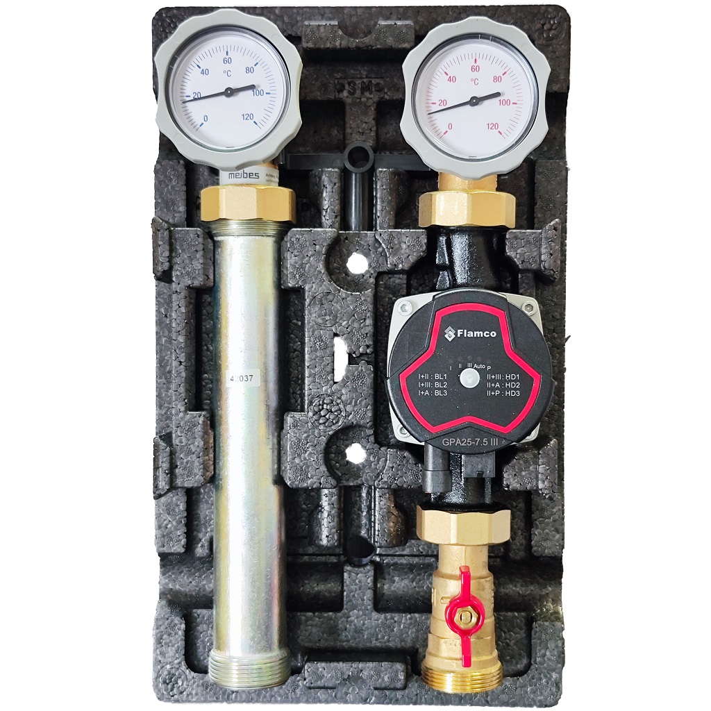 Насосная группа Meibes UK без смесителя, 1  с насосом Flamco GPA 25-7.5, M66811.36SH