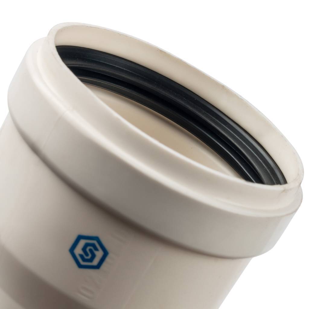 *SCA-8080-000250 STOUT Элемент дымохода конденсац. труба 250 мм DN80 м/п PP-FE, SCA-8080-000250
