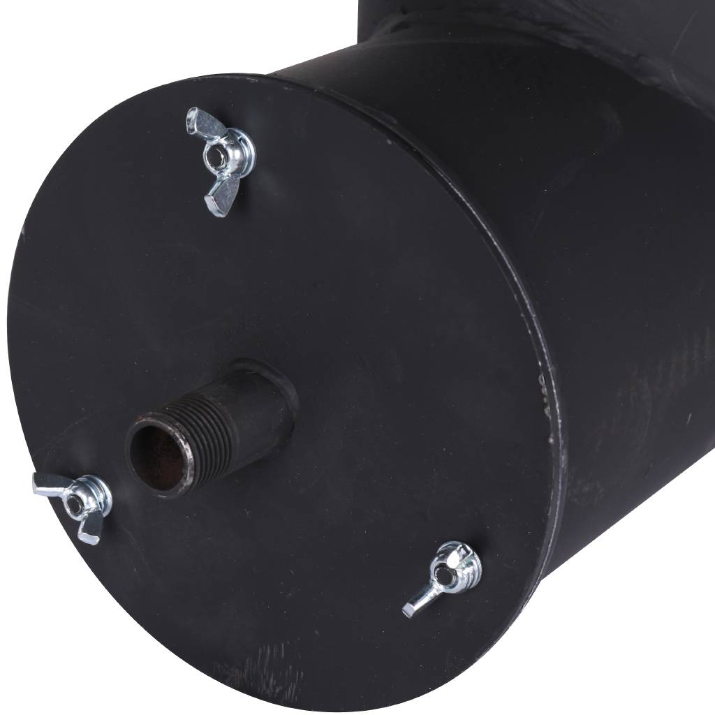 Патрубок дымохода вертикальный ROMMER D=150, L=304, H=396, RSB-1110-041395