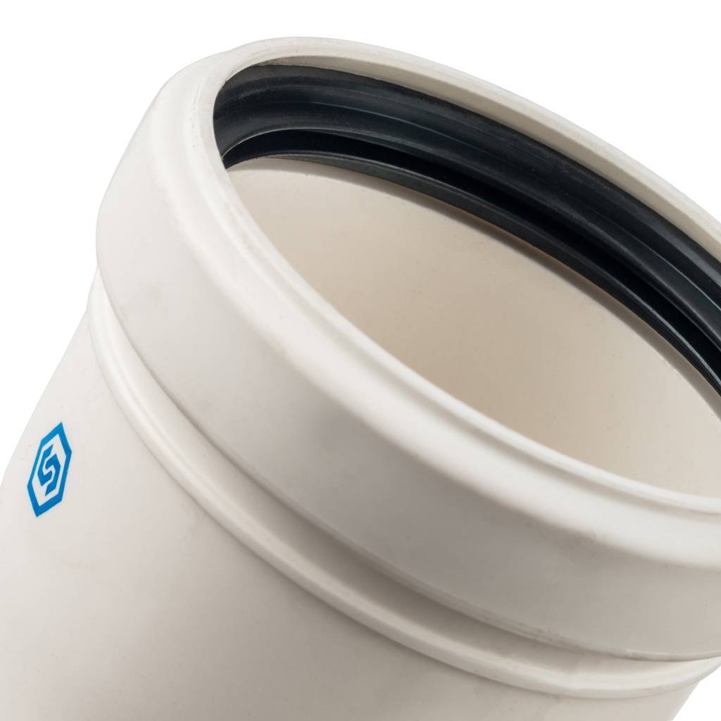 *SCA-8080-000090 STOUT Элемент дымохода конденсац. угол 87° DN80 м/п PP-FE, SCA-8080-000090