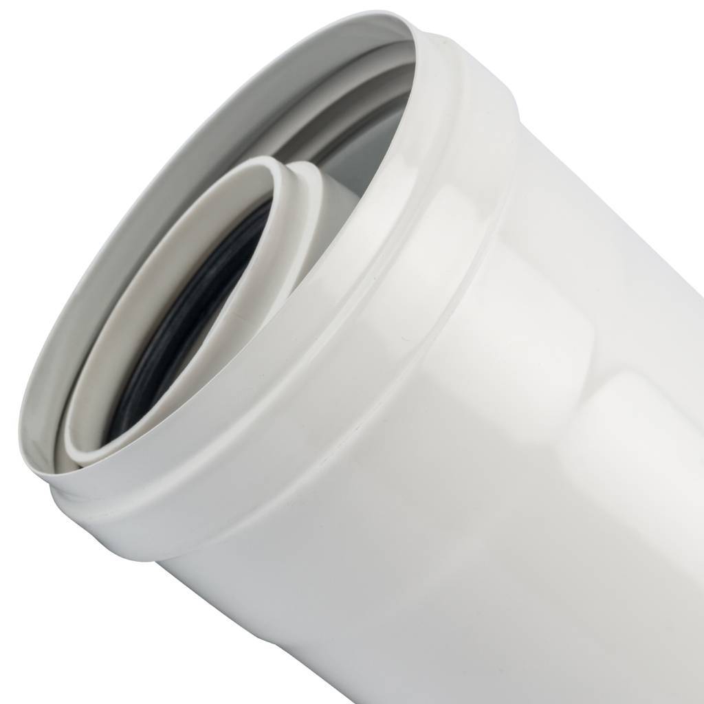 *SCA-8610-000250 STOUT Элемент дымохода конденсац. труба 250 мм DN60/100 м/п PP-FE, SCA-8610-000250