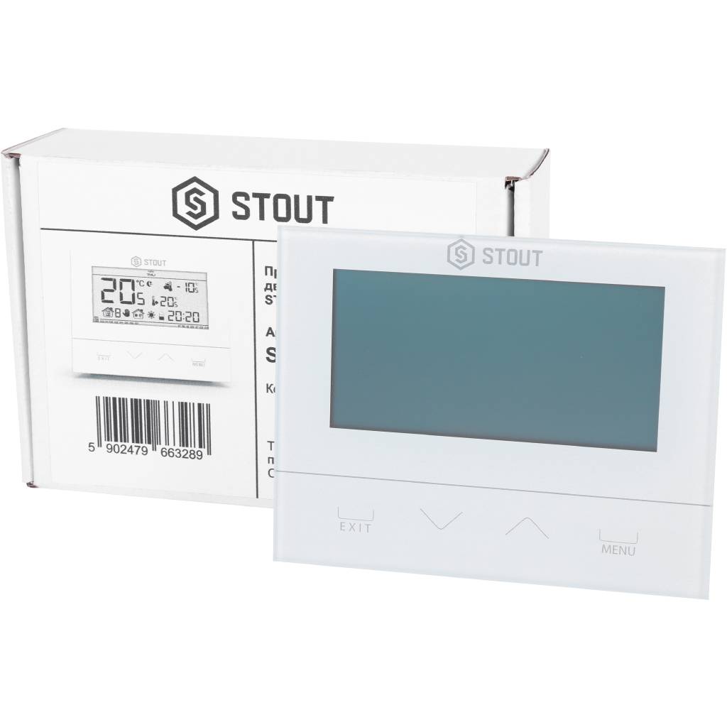 Проводной комнатный двухпозиционный регулятор STOUT ST-292v3, белый, STE-0101-029231