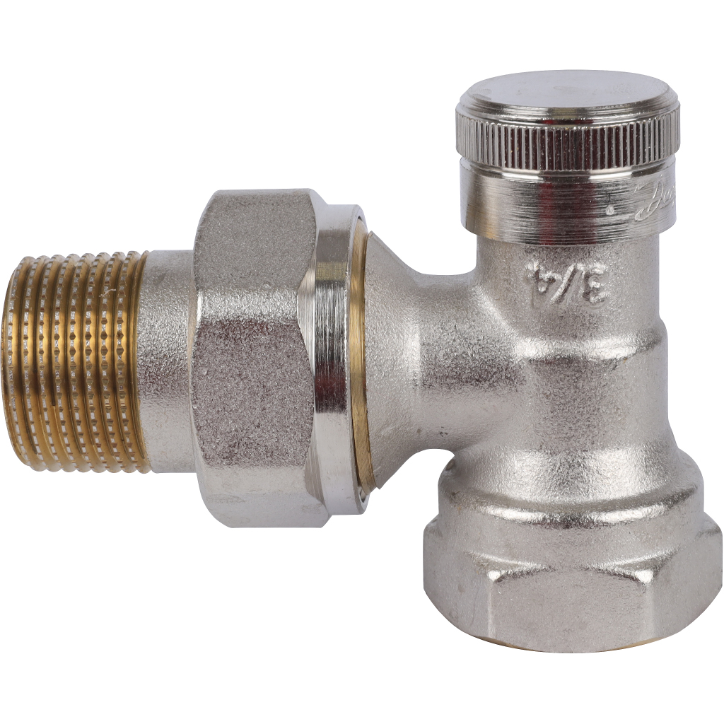 Клапан запорный Danfoss угловой никелированный RLV-20 Danfoss, 003L0145