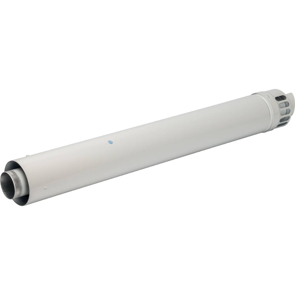 *SCA-6010-001001 STOUT Элемент дымохода DN60/100 фин.уч-ок 1000 мм для горизонт. прохода через стену с антиобмерз.оголовком, SCA-6010-001001