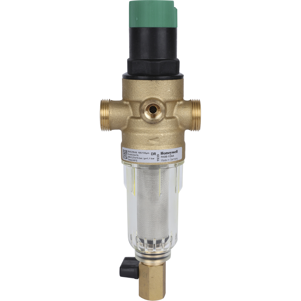 Honeywell (Resideo Braukmann) с редуктором, на холодную воду, 100 мкм, 1/2, FK06-1/2AA