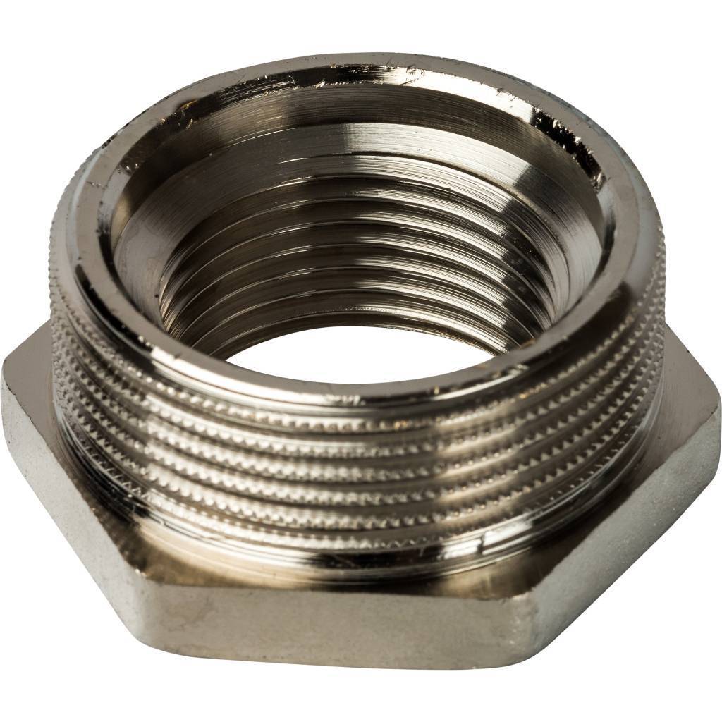 Футорка STOUT никелированная 1 1/2X1, SFT-0029-001121