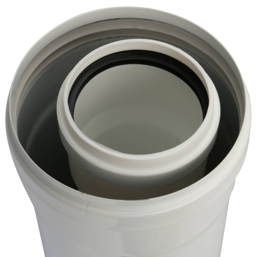 *SCA-8610-000500 STOUT Элемент дымохода конденсац. труба 500 мм DN60/100 м/п PP-FE, SCA-8610-000500