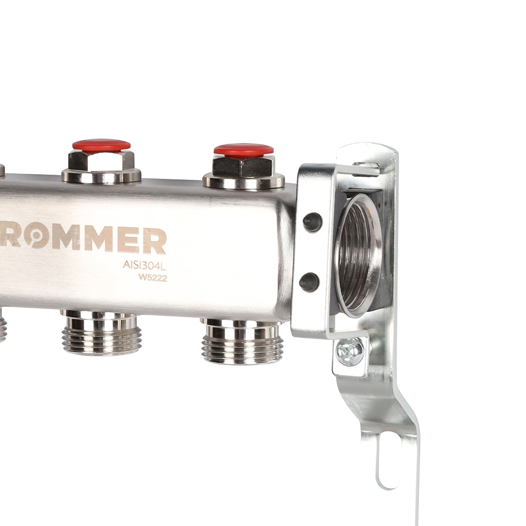Коллектор из нержавеющей стали без расходомеров ROMMER 3 выхода, RMS-3200-000003