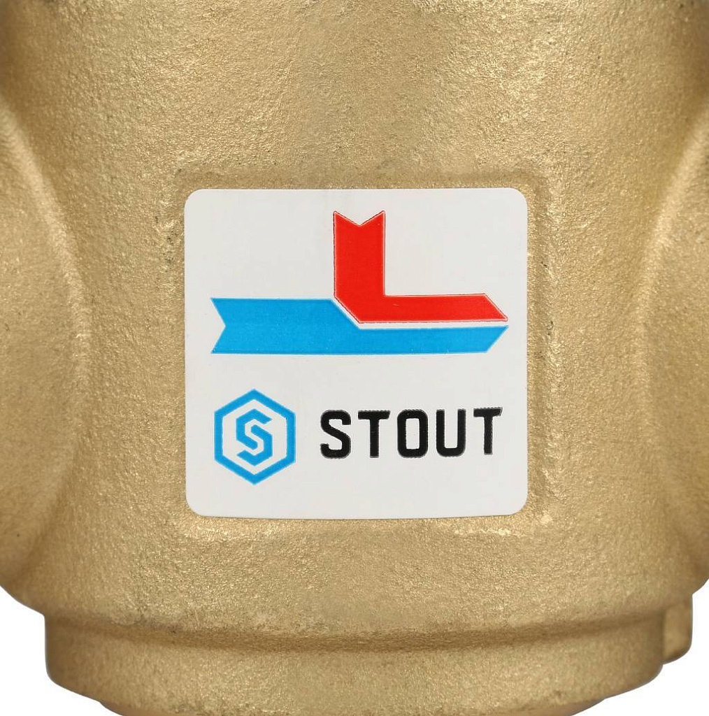 Термостатический смесительный клапан STOUT G 1 1/4 НР 60°С, SVM-0030-325506