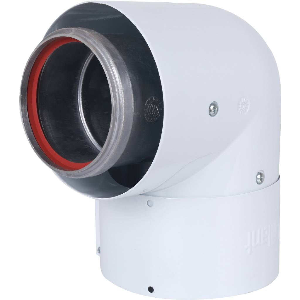 Отвод Vaillant 87гр для труб 80/125, 303610