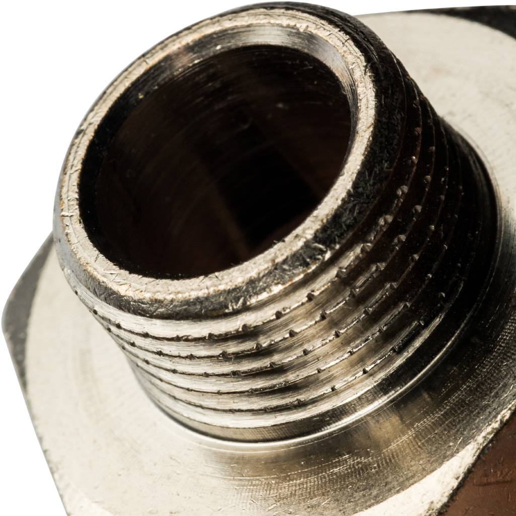Ниппель НН STOUT переходной никелированный 3/4X3/8, SFT-0004-003438