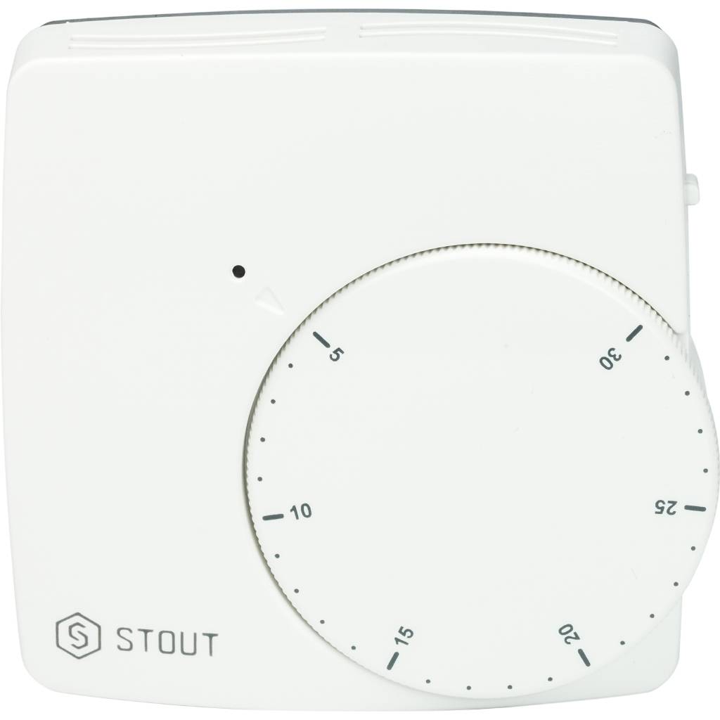 Термостат комнатный электронный STOUT WFHT-DUAL включ. дистанционный датчик «в пол» L=3 м, STE-0002-000010