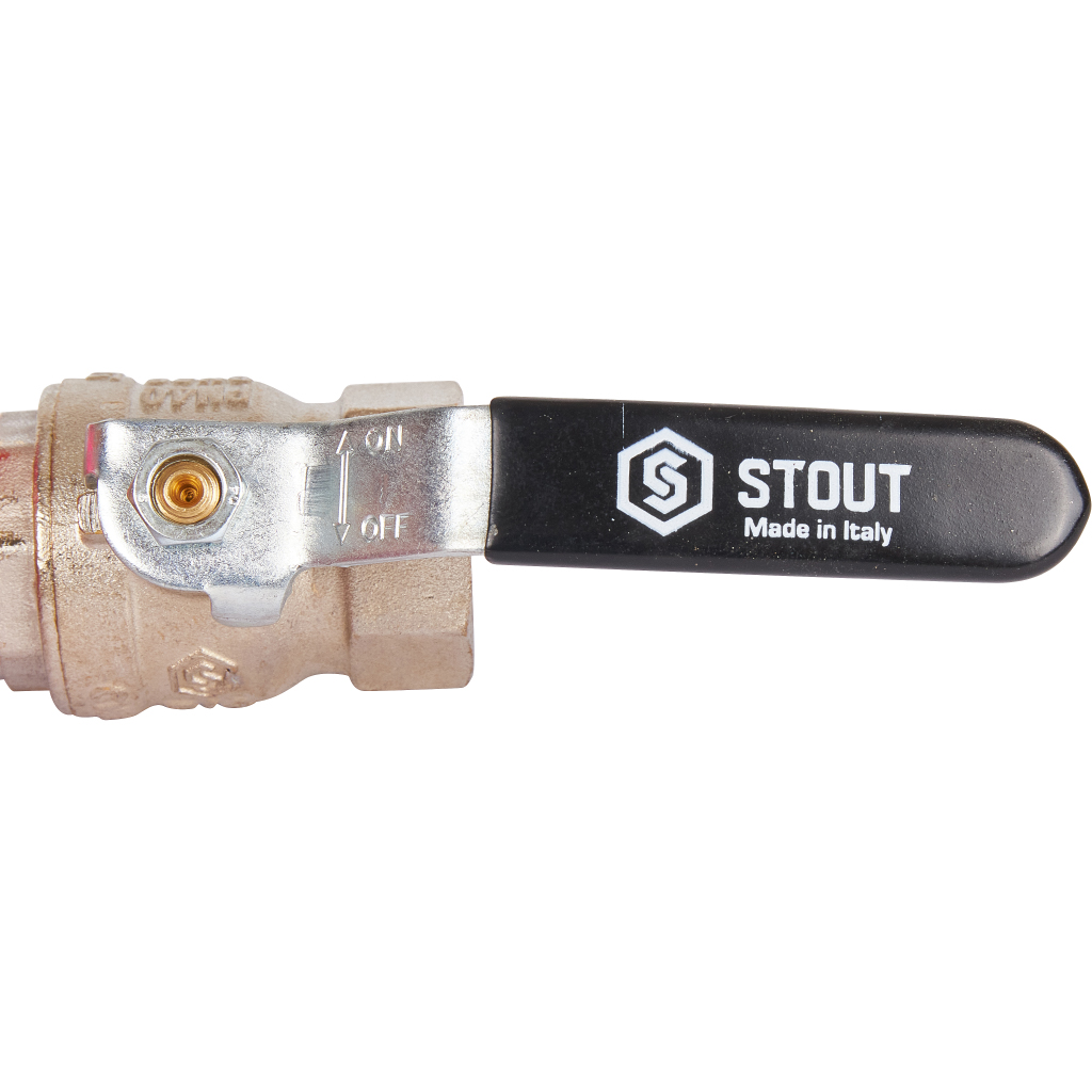 Кран шаровой стандартнопроходной STOUT SVB ВР/НР, ручка рычаг 3/4, SVB-0013-000020
