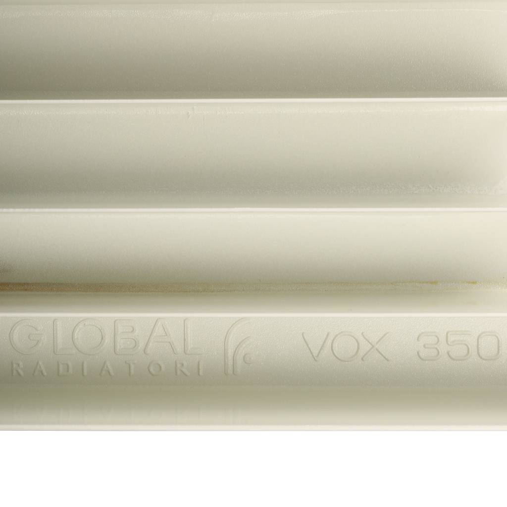 Радиатор алюминиевый Global VOX EXTRA 350 12 секций боковое подключение (белый RAL 9010), 83542