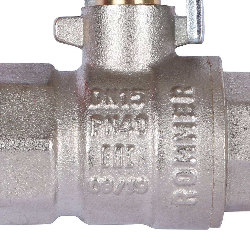 Кран шаровой ROMMER 1/2 ВН/НР, ручка рычаг, RBV-0002-0210315