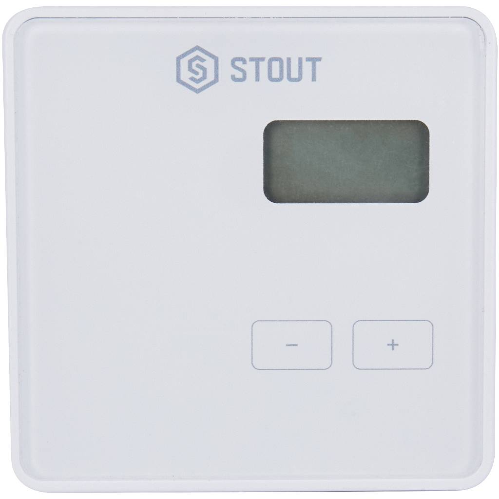 Проводной комнатный регулятор STOUT R-9b, белый, STE-0101-009001