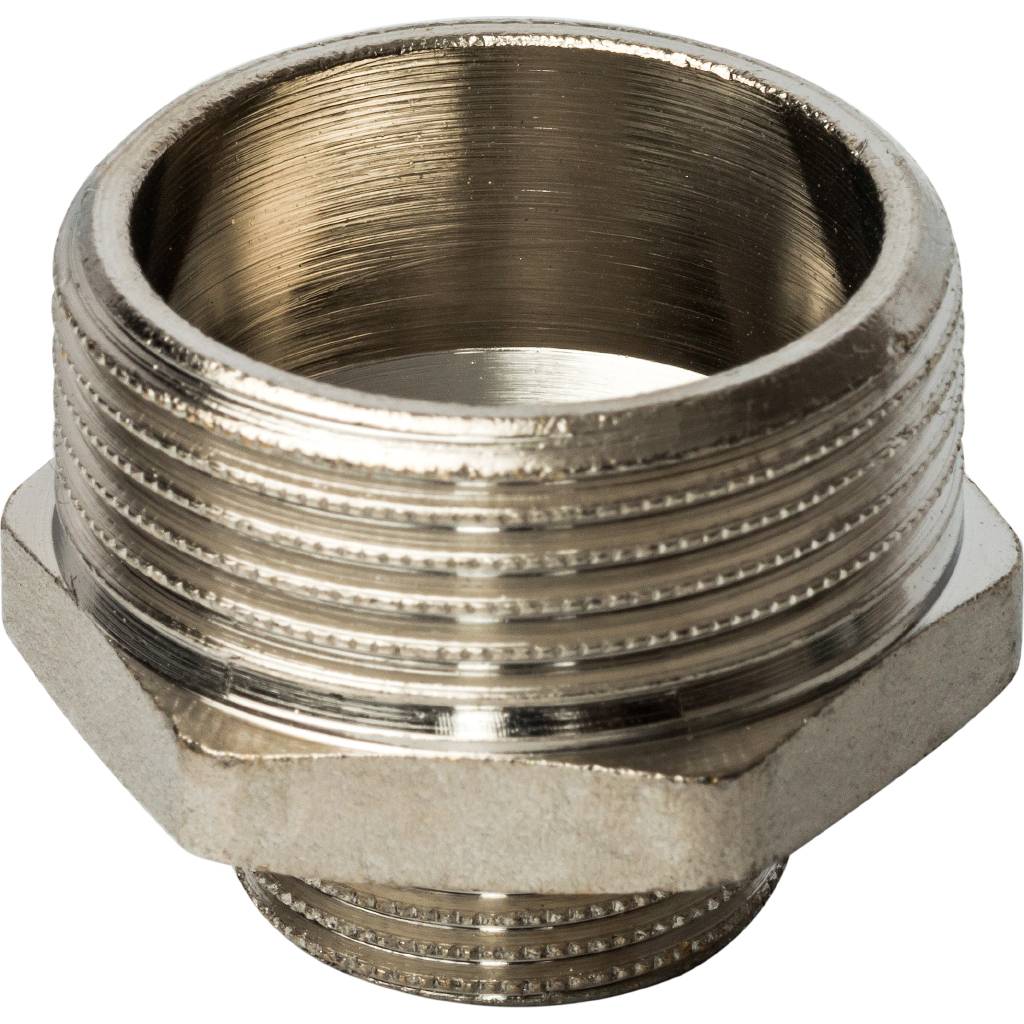 Ниппель НН STOUT переходной никелированный 1 1/4X3/4, SFT-0004-011434