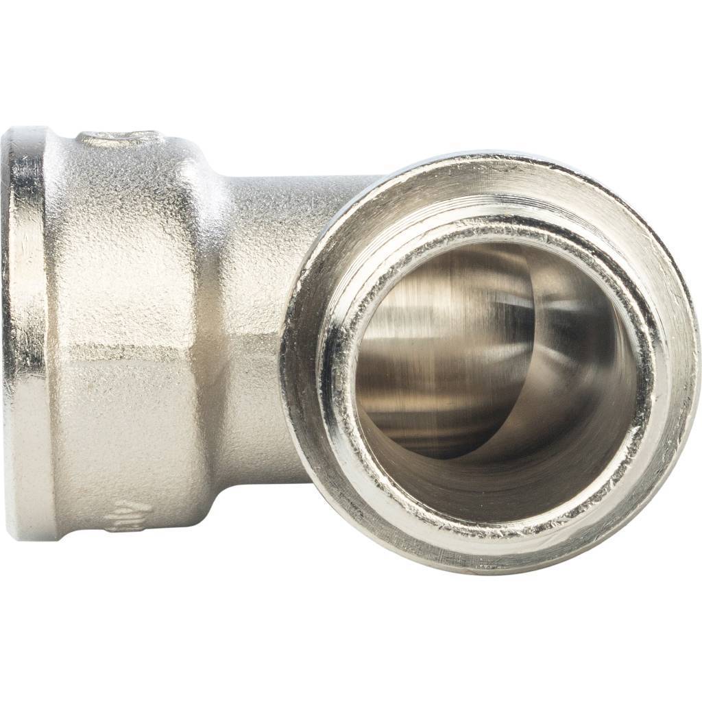 Угольник никелированный STOUT НВ 1 с упором, SFT-0016-000001