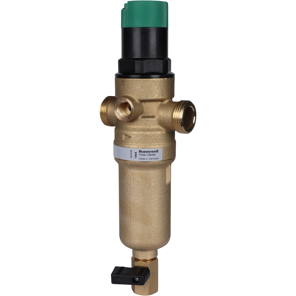 Honeywell (Resideo Braukmann) с редуктором, на горячую воду, 100 мкм, 1/2, FK06-1/2AAM
