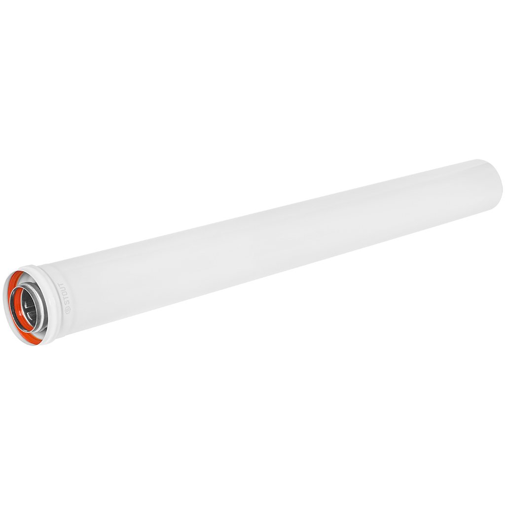 STOUT SCR-6010-001000 STOUT Удлинитель дымохода традиц. коакс. D60(п-м)/100(п-м), L1000, SCR-6010-001000