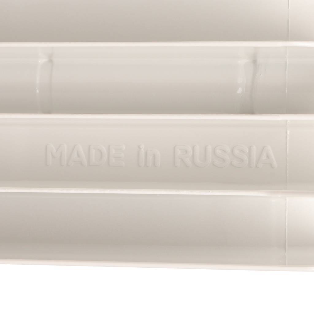 Радиатор биметаллический STOUT Space 500 7 секций боковое подключение RAL9016, SRB-0310-050007