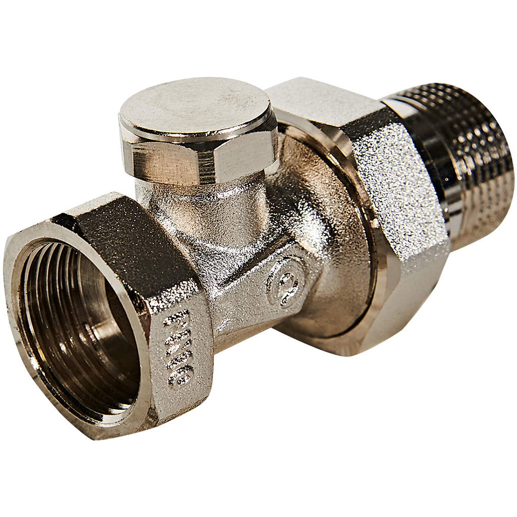 Клапан запорно-балансировочный ROMMER RVL-0001-100020 прямой 3/4, RVL-0001-100020
