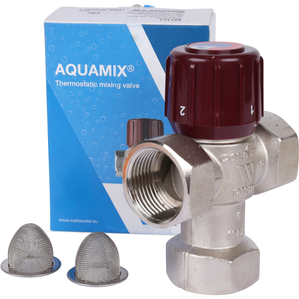 Термостатический смесительный клапан Watts AM6211C1 1 AQUAMIX, 10017422