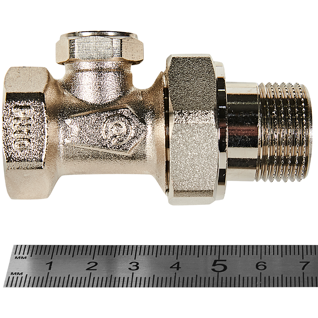 Клапан запорно-балансировочный ROMMER RVL-0001-100020 прямой 3/4, RVL-0001-100020