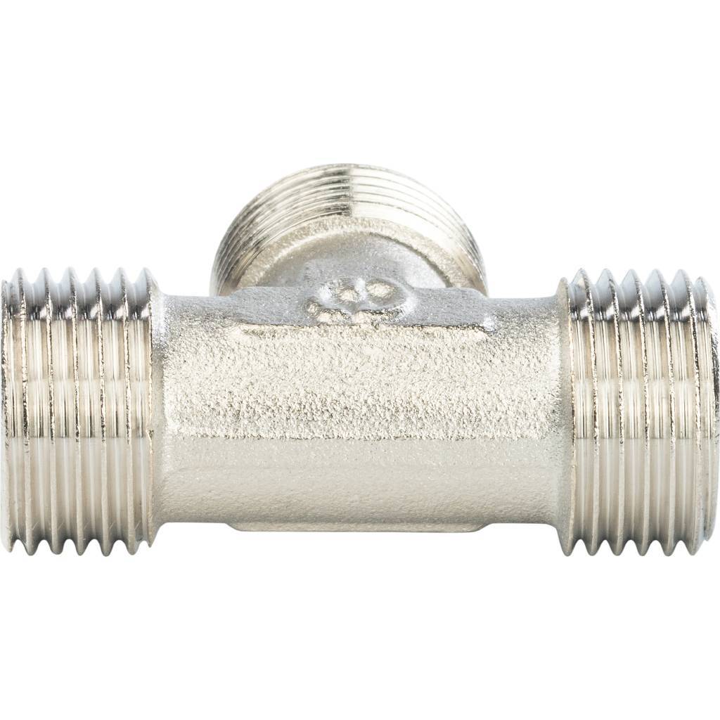 Тройник STOUT НН никелированный 3/4X3/4X3/4, SFT-0018-343434