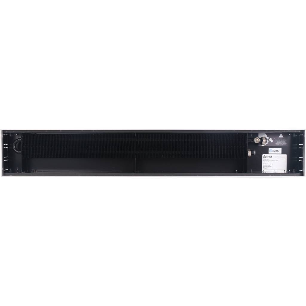 Внутрипольный конвектор STOUT SCN-1100 80х190х1200 (Решётка роликовая) правое подключение, SCN-1100-0819120