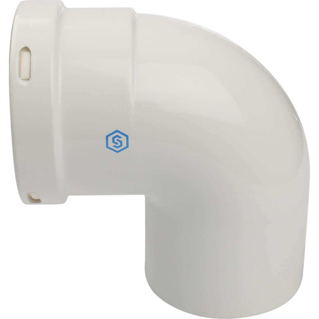 Элемент дымохода STOUT отвод 90° п/м  DN80, SCA-0080-000090