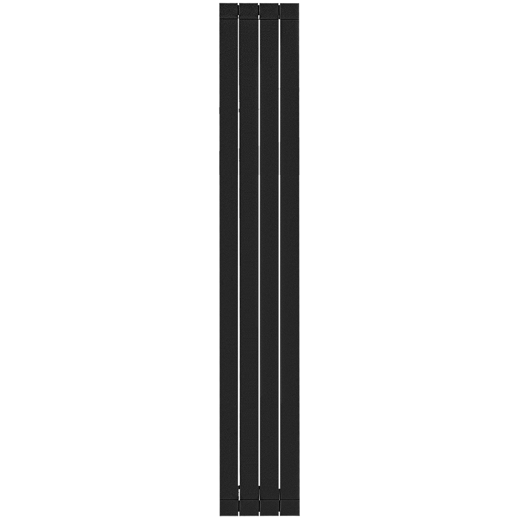Радиатор алюминиевый STOUT Oscar 2000 4 секции боковое подключение (черный), SRA-0110-20000704