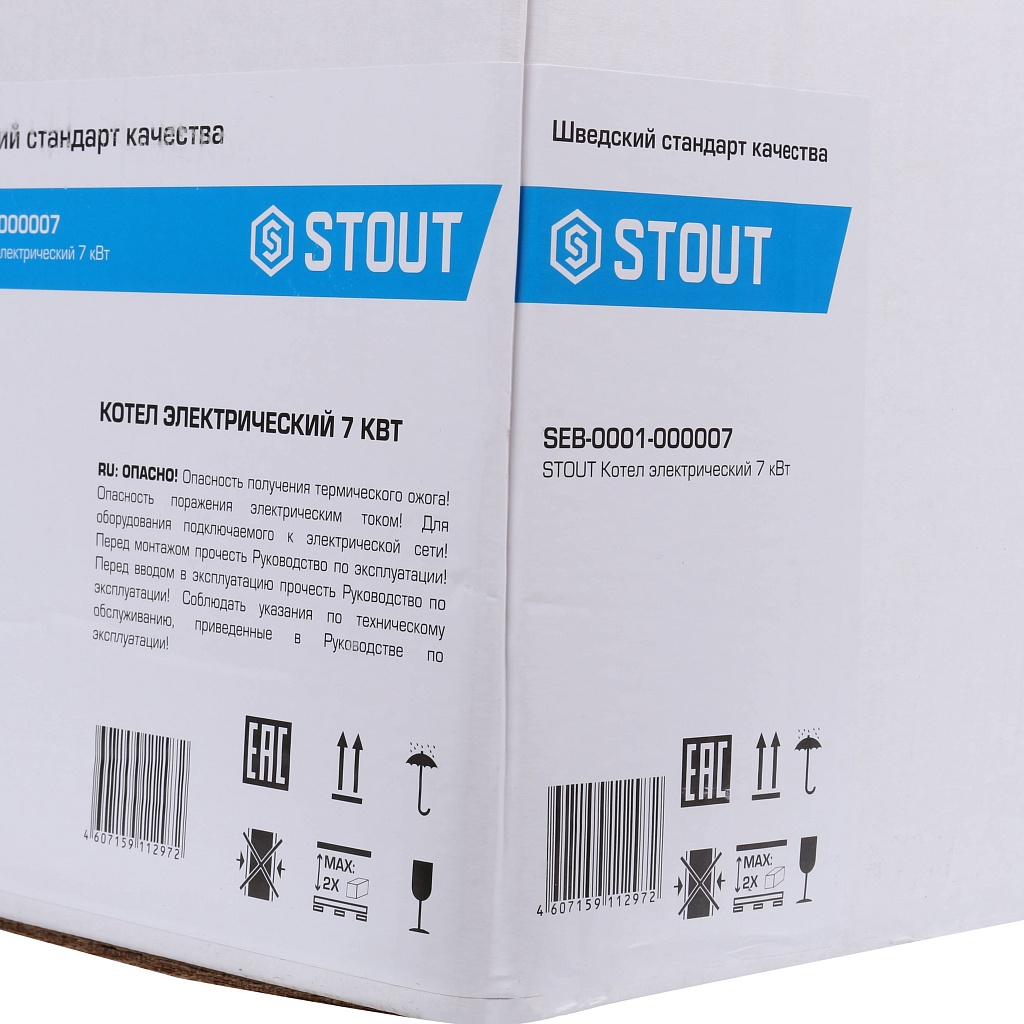 Электрический котел STOUT SEB 7 кВт, SEB-0001-000007