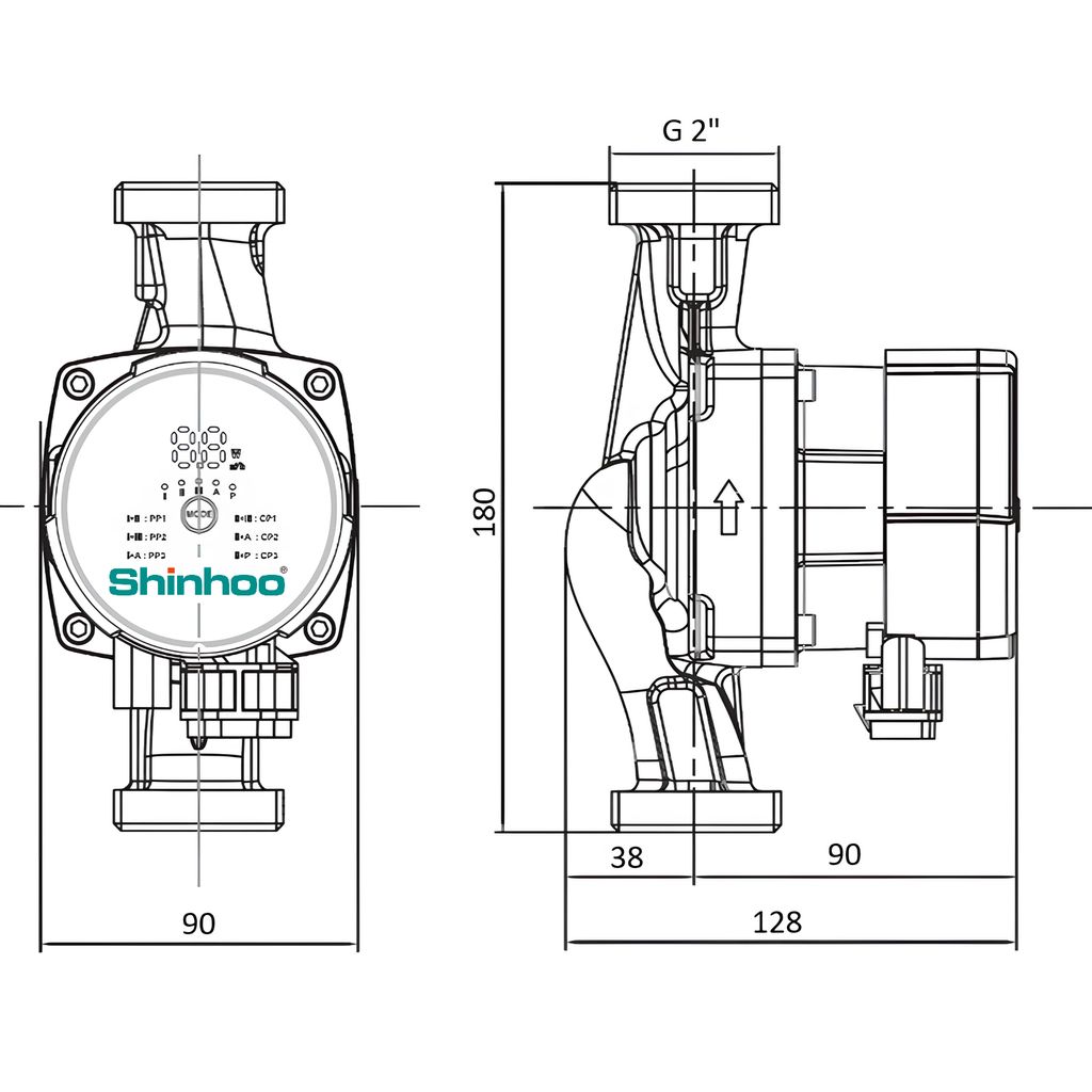 Циркуляционный насос SHINHOO MASTER S 32-6 180, 71111006