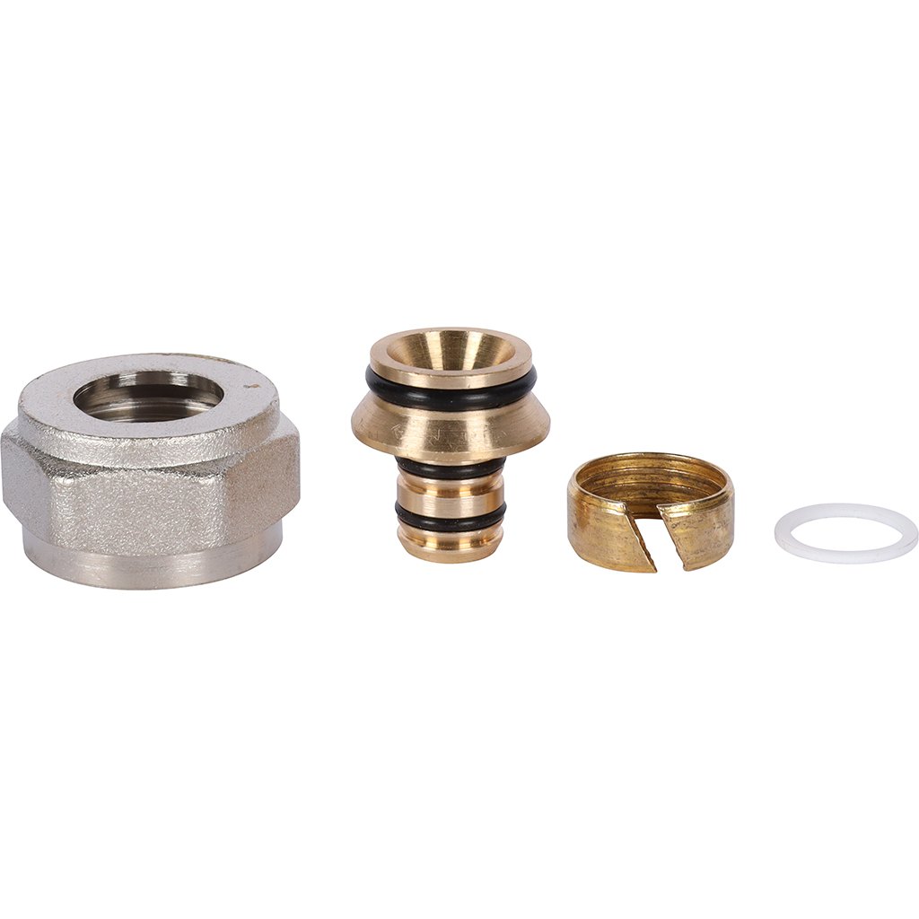 Фитинг компрессионный ROMMER евроконус для труб PEX-AL-PEXb 16х2,0х3/4, RFC-1021-001620