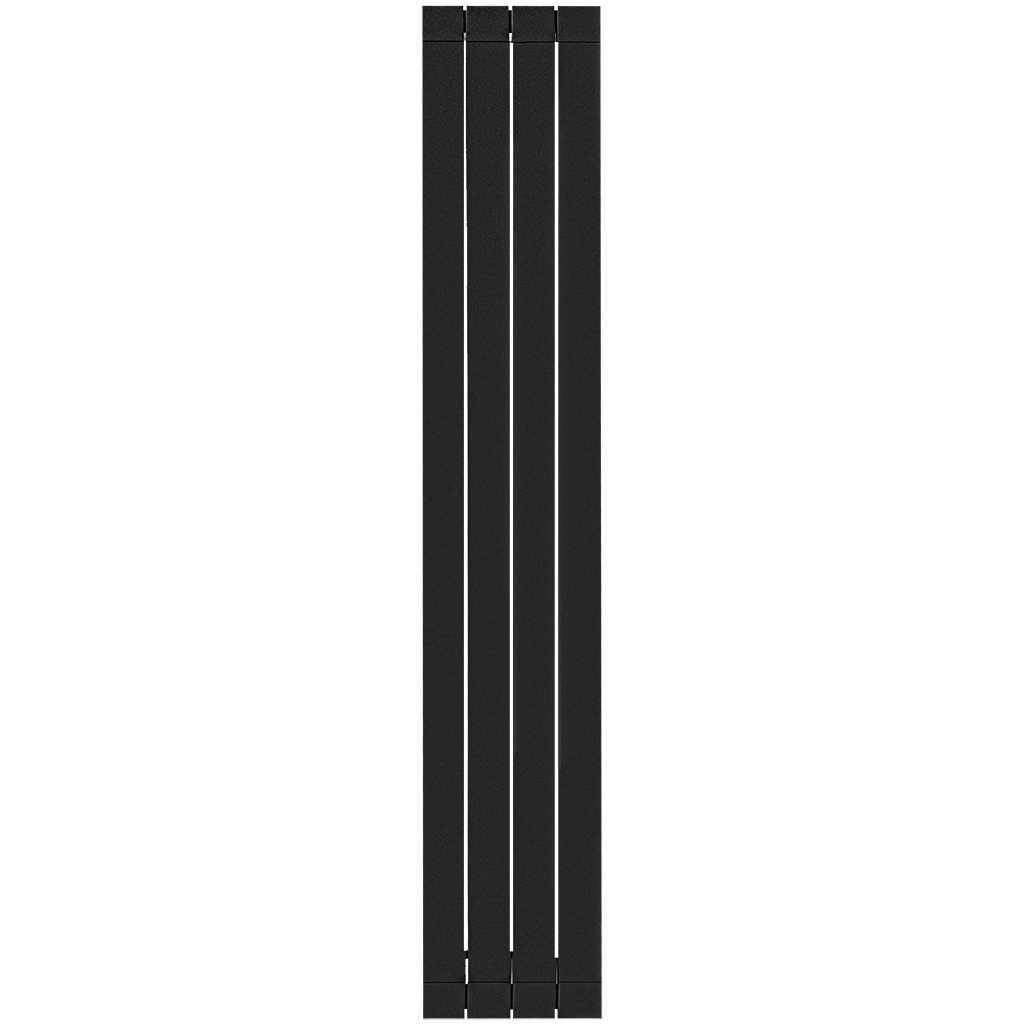 Радиатор алюминиевый STOUT Oscar 1800 4 секции боковое подключение (черный), SRA-0110-18000704