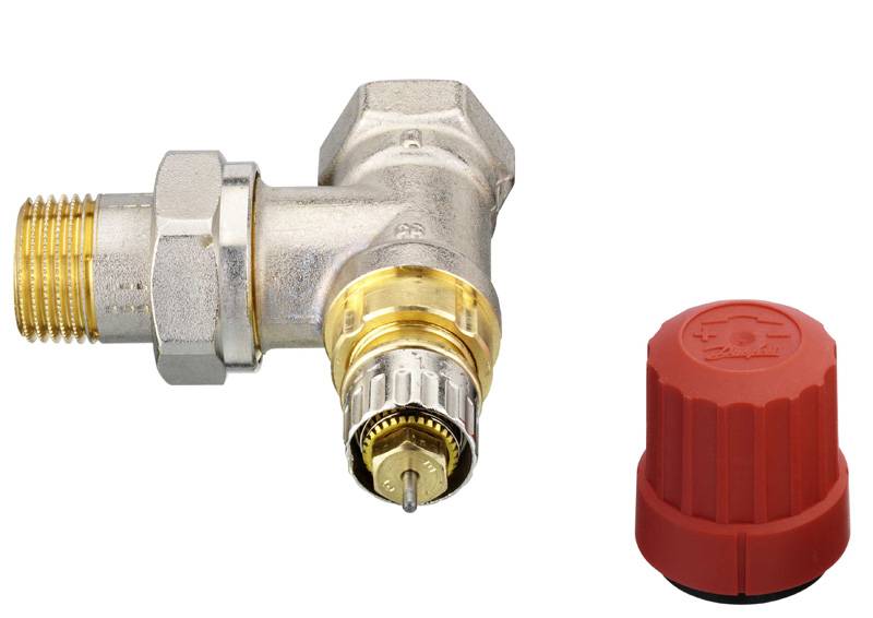 Клапан угловой Danfoss RA-N для двухтрубной насосной системы отопления Д 15мм, 013G3903