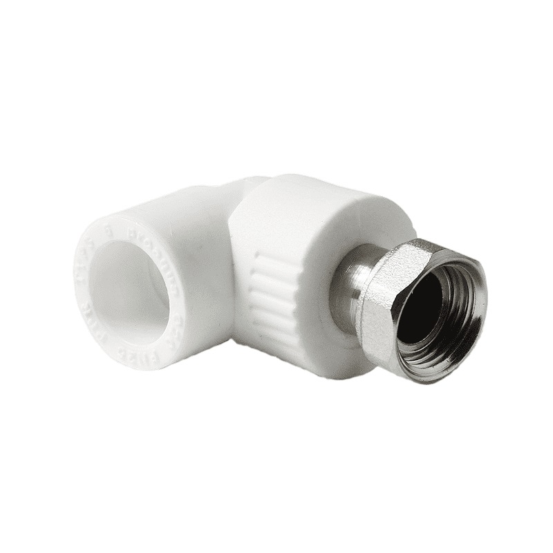 Угольник Pro Aqua d=25-3/4 PP-R с накидной гайкой Белый, PA29214