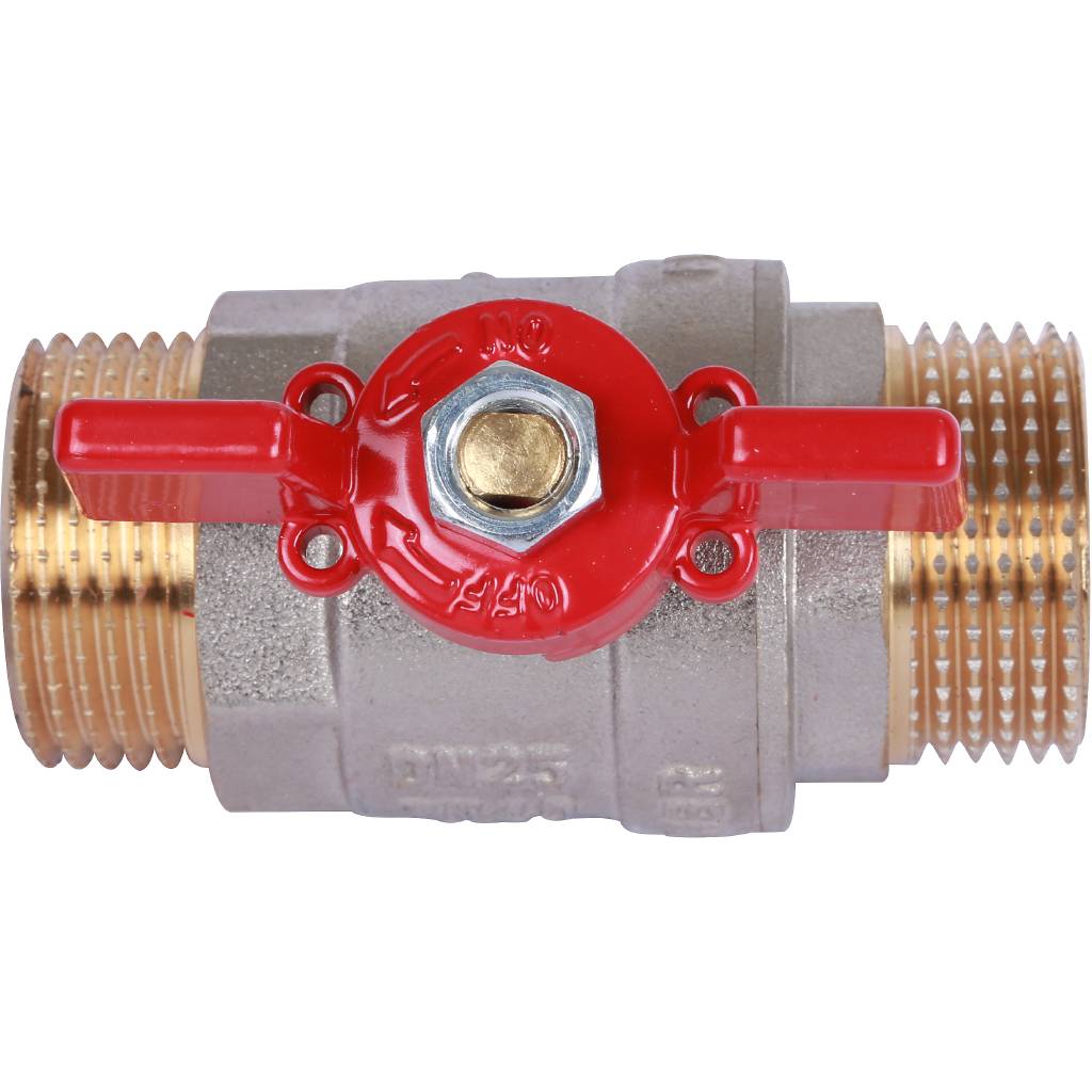Кран шаровой ROMMER 1 НР/НР, ручка бабочка, RBV-0007-0410225