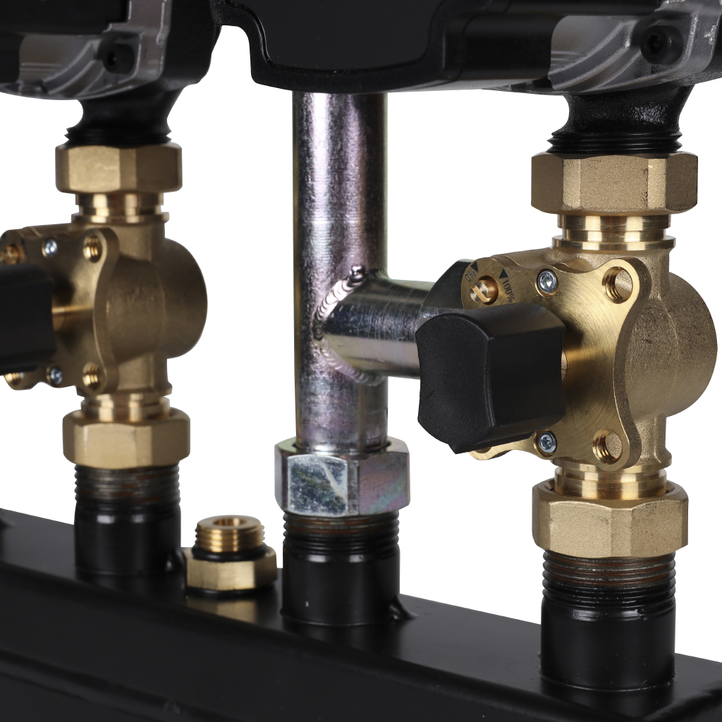 Насосно-смесительный модуль Meibes Kombimix 2MK с насосом Grundfos UPM3 70 (без сервоприводов), M26101.3OSRU