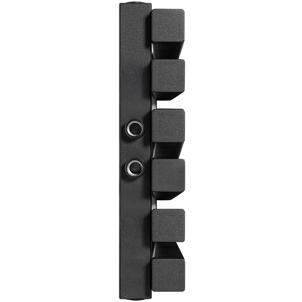Стальной трубчатый радиатор STOUT TUBE QUADRO 6 секций нижнее центральное подключение QV40-1750-6 CU RAL1T103S9005 (черный матовый муар), STQV4017506CURAL1T103S9005