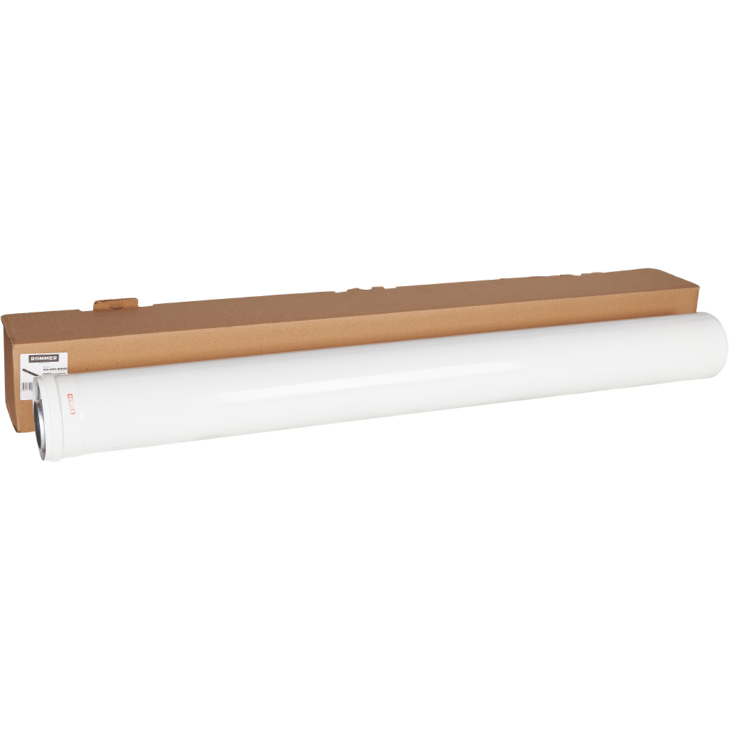 Удлинитель дымохода традиционный коаксиальный ROMMER D60(п-м)/100(м-п), L1000, RCA-6010-001000