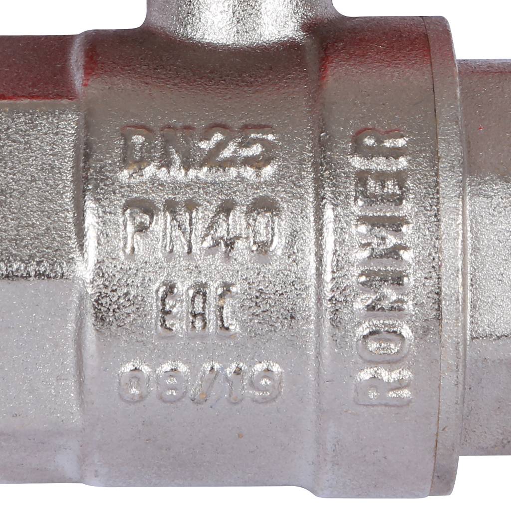 Кран шаровой ROMMER 1 НР/НР, ручка бабочка, RBV-0007-0410225