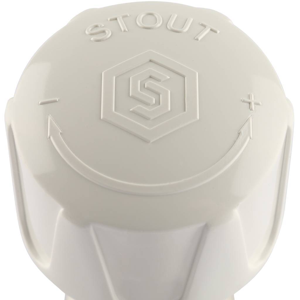 Клапан ручной терморегулирующий STOUT SVRs с неподъемным шпинделем, прямой 1/2, SVRs-1172-000015