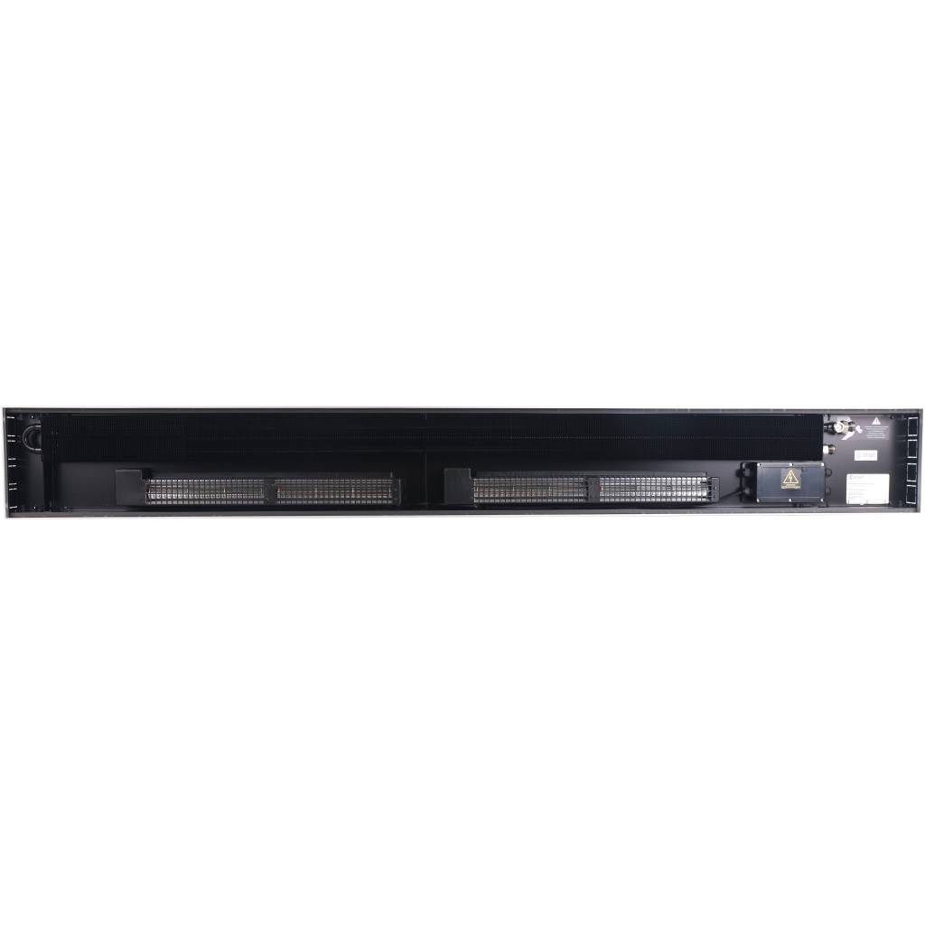 Внутрипольный конвектор STOUT SCQ-1100 75х240х2000 (Решётка роликовая) правое подключение, SCQ-1100-0724200