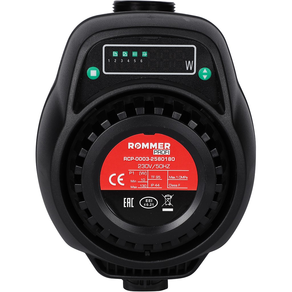 *RCP-0003-2580180 ROMMER Циркуляционный насос ER 25/80-180 с гайками, RCP-0003-2580180