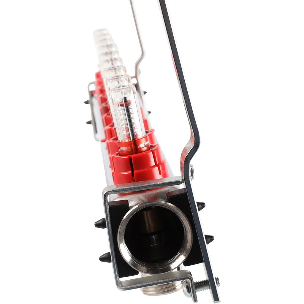 Коллектор из нержавеющей стали с расходомерами ROMMER 9 выходов, RMS-1200-000009