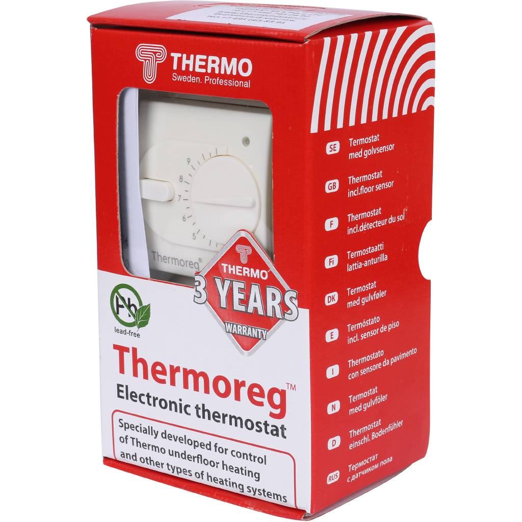 Терморегулятор THERMO Thermoreg Design от +5 до +40 16 А, TI-200D