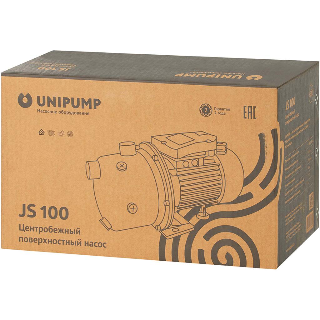 Поверхностный насос UNIPUMP JS 100, 83955