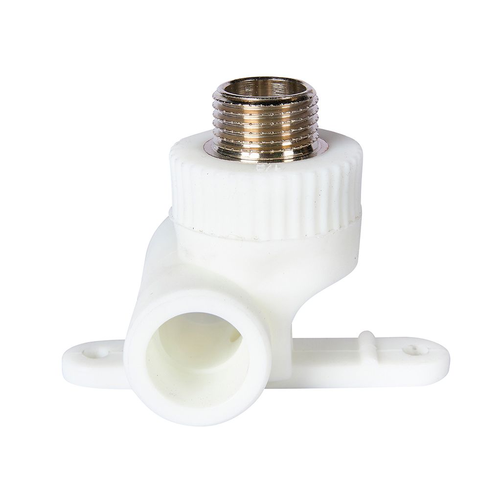 Уголок байпасный Pro Aqua d=20-1/2 PP-R для смесителя НР Белый, PA13812